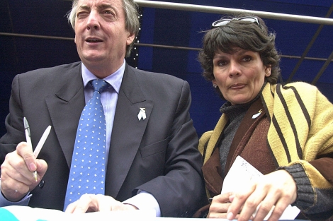 Kirchner y Quiroga, una de las raras fotos juntos. | Noticias