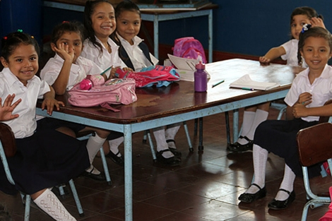 Nios en un colegio de Managua. I Hctor Estepa