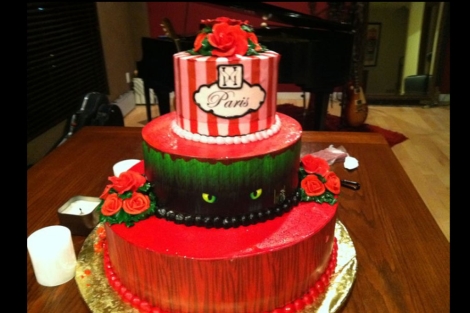 La tarta de cumpleaños de Paris Hilton.
