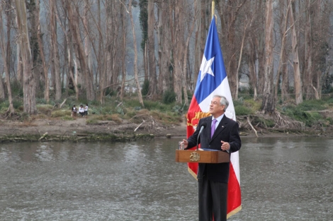 El presidente de Chile, Sebastin Piera en un momento de su discurso. I J. Barreno