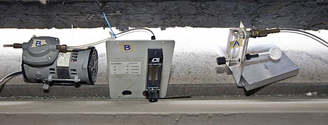 Un medidor de radiaciones instalado en la Universidad de Berckley, California. | AP