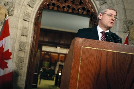 El ahora ex primer ministro canadiense, Stephen Harper. | AFP