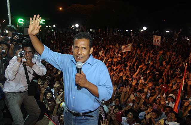 Ollanta Humala durante un mitin en Ica (Per). | Artiom Khokholikov