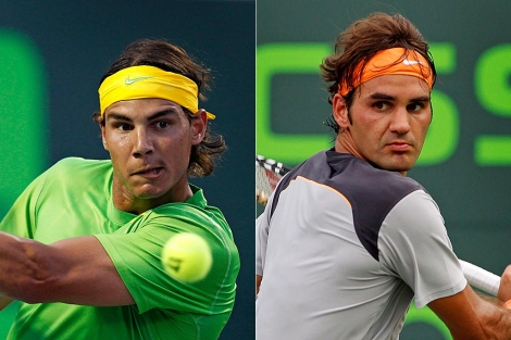 El espaol Rafael Nadal y el suizo Roger Federer. | Reuters