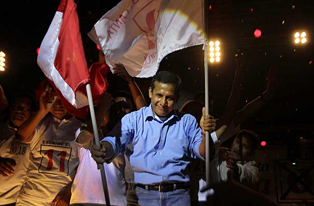 Ollanta Humala participa del mitin de cierre de su campaa. / Efe
