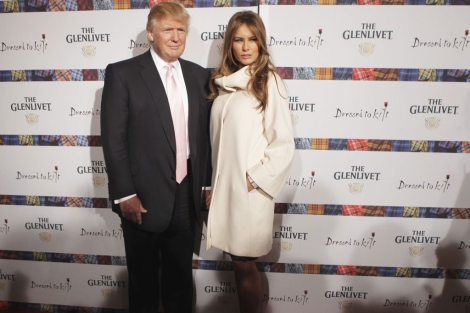 Donald Trump con su mujer Melania. I Reuters