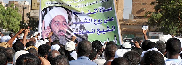 Manifestacin de partidarios de Bin Laden en Sudn. | Afp