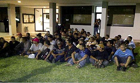 Imagen de 68 secuestrados liberados en abril en Tamaulipas. | Efe