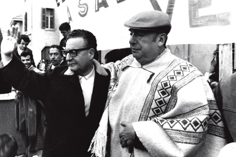 Salvador Allende y Pablo Neruda.