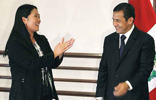 Keiko Fujimori felicita a Ollanta Humala por su victoria en las elecciones peruanas. | Reuters