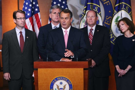 El lder la Cmara de Representantes, el republicano John Boehner. | AFP