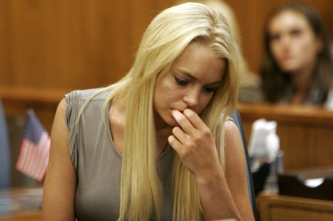 Lindsay Lohan en una de sus mltiples apariciones en la Corte. I Efe