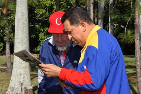 Castro y Chvez en sus primeras imgenes desde que el presidente venezolano enferm. I AP