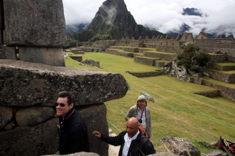 Jim Carrey visitando Muchu Pichu. I AP