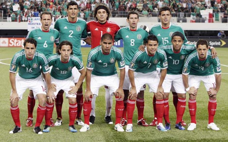 La seleccin mexicana en un partido de la Copa de Oro. | Efe