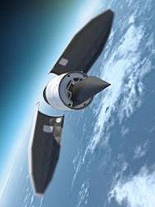 Cohete que lanz el Falcon HTV-2. | AP