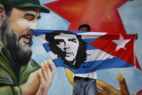 Imagen de una fiesta por el cumpleaos de Fidel en Nicaragua.| Ap