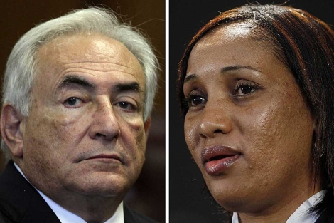 El ex jefe del FMI, Dominique Strauss-Kahn, y la mujer que lo acus, Nafissatou Diallo, | Reuters