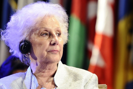 Estela Carlotto, en la ceremonia de la UNESCO. | Afp