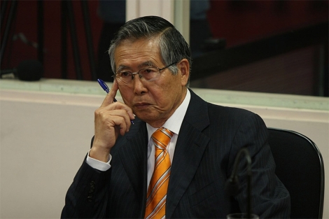 El ex presidente de Per, Alberto Fujimori, durante el juicio de 2009.