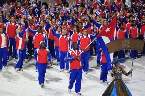 Desfile de la delegacin cubana en la inauguracin de los Panamericanos. | Reuters