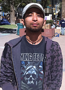 lvaro, un indignado de El Paso. | E.S.