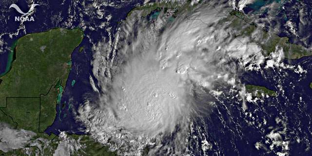 Imagen del huracn 'Rina'. | AFP