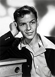 Frank Sinatra, de joven.