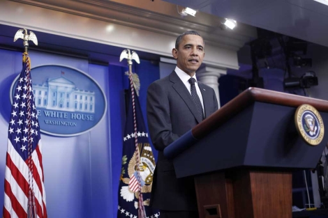 Obama ofrece una rueda de prensa en la Casa Blanca. | AP