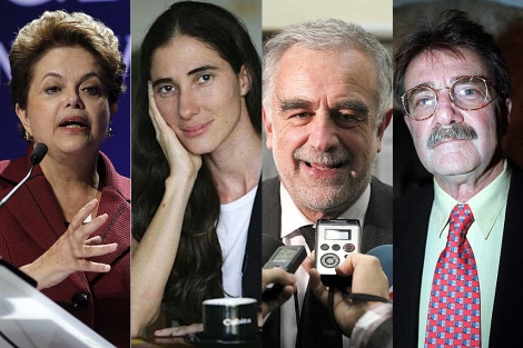 Dilma Rousseff, Yoani Snchez, Luis Moreno Ocampo y Teodoro Petkoff.