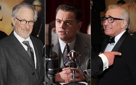 Steven Spielberg, Leonardo Dicarpio y Martin Scorsese.