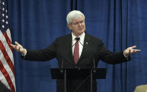 El aspirante republicano Newt Gingrich durante un discurso en Des Moines, Iowa. | AP