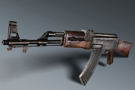 Imagen de un rifle AK-47. I americasarmy.com