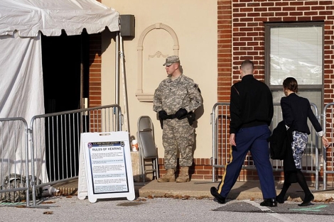 Corte en Fort Meade donde se celebra el juicio contra Manning. | AP
