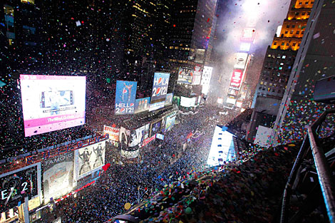 Times Square, en plena celebracin. | Reuters