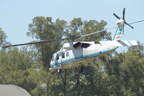 El helicptero presidencial, con Cristina Fernndez a bordo. | Efe