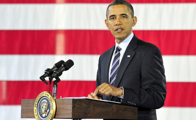 El presidente Obama, en un discurso reciente.| Efe