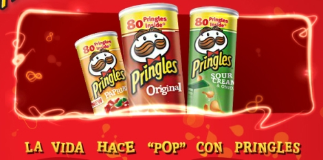 Detalle de la pgina web de Pringles.