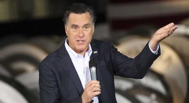 El candidato republicano, Mitt Romney durante un acto de campaa. | Reuters