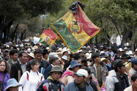Ciudadanos de El Alto protestan por la falta de seguridad.| Reuters