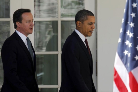 Cameron y Obama en la Casa Blanca.| Reuters