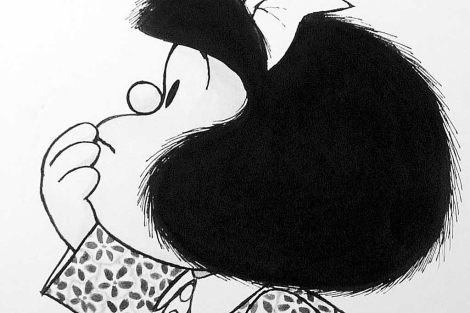 Mafalda, que parece no entender el lío con su aniversario.| El Mundo