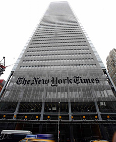 Fachada de la sede del 'NYT'. | Reuters