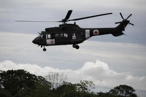 El helicptero que ha participado en el ltimo rescate.|Reuters