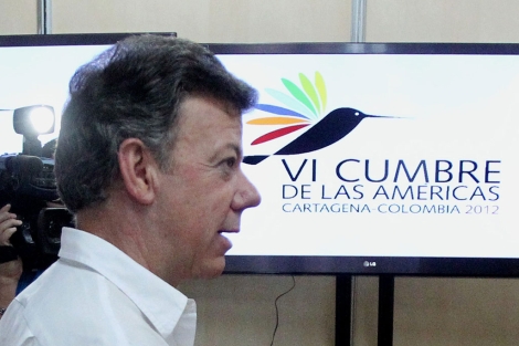 El presidente colombiano, Juan Manuel Santos, en Cartagena de Indias. | Efe