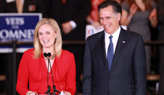 Ann Romney, en un acto junto a su marido.| Efe