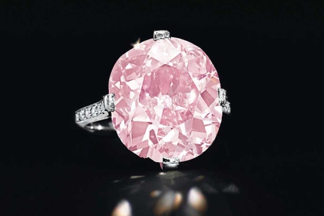 47638 NICI Cojín con Forma de Diamante Pink Diamond 30x25cm Color Rosa
