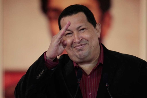 Hugo Chvez, durante su intervencin en el Palacio de Miraflores. | Efe