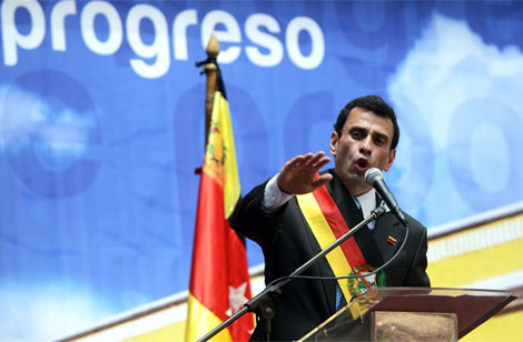 El candidato durante su presentacin. | AFP