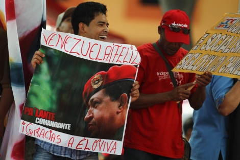 Partidarios de Hugo Chvez se manifiestan en Caracas. | Reuters